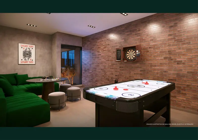 Sala de jogos do condomínio